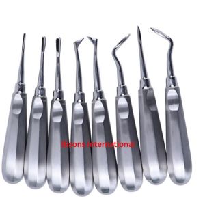 Juego de Elevadores Quirúrgicos Dentales de Alta Calidad BISONS, Kit de Herramientas para Extracción de Dientes, Juego de Elevadores de Acero Inoxidable Alemán - Product Image 2