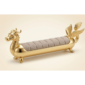 Bandeja de Lujo Dorada para Joyas y Anillos con Diseño de Serpiente, Acabado de Latón Pesado, Figura de Animal, para Tiendas de Boutique y Compromisos - Product Image 6