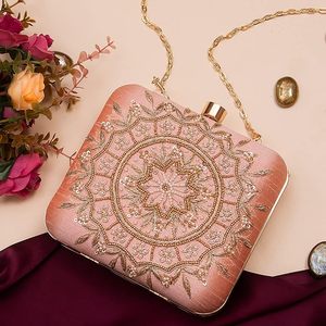 กระเป๋าคลัทช์ปักลายชาติพันธุ์ ราคาไม่แพง ทำมือ สวยเก๋ สำหรับสุภาพสตรี เหมาะสำหรับงานแต่งงาน งานปาร์ตี้ และโอกาสทั่วไป - Product Image 2