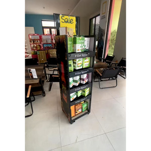 Étagères de supermarché robustes et réglables, 400 mm, personnalisables, OEM/ODM, en acier laminé à froid, double face, Vietnam - Product Image 1