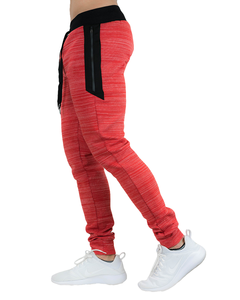 Pantalon de jogging pour homme, coupe slim, style streetwear, 100% coton, doublure en molleton, taille élastique avec cordon de serrage - Product Image 4