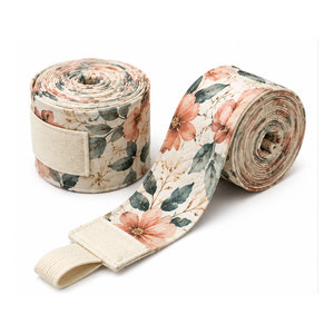 Bandes de boxe en coton durables avec boucle pour le pouce, support élastique pour le poignet, pour l'entraînement de MMA, Muay Thai, Kickboxing, Fitness et exercices. - Product Image 1