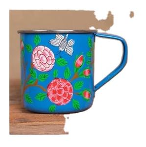 Tazas pintadas a mano de alta calidad, estilo moderno, elegantes, para uso doméstico, cocina, en metal, precio al por mayor - Product Image 1
