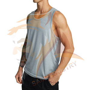 Ropa Deportiva y para Actividades Físicas, Camiseta sin Mangas para Hombre, Precio Razonable, OEM, Gran Venta, Último Diseño, Camiseta sin Mangas para Hombre para Entrenamiento en el Gimnasio - Product Image 2