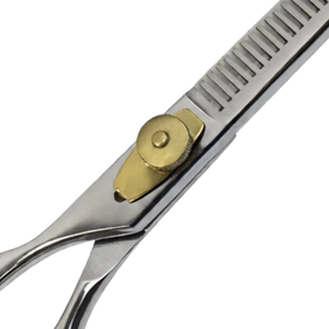 Professional Hair Thinning Scissors 6.5 Inch Gold & Silver Stainless Steel Barber Thinning <b>Shears</b> Salon Texturizing <b>Tool</b> - Product Image 6