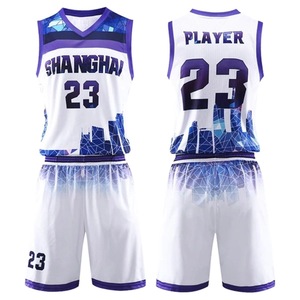 Camiseta de Baloncesto Personalizada con Estampado Digital, Transpirable, sin Mangas, Cuello en V, con Cintura Elástica, Detalles en Blanco, Rosa y Azul, Unisex para Adultos - Product Image 3