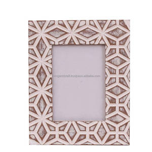 Wholesale Custom Rectangular Eco-friendly Premium Wooden Carved <b>Photo</b> <b>Frame</b> by Living And Craft – Artisan Handmade <b>Rustic</b> Decor - Product Image 1