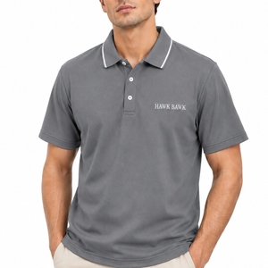 Camisa Polo para Hombre, Manga Corta, Informal, Personalizable, Estilo Limpio e Informal, Esencial para el Día a Día, Cómoda, Sencilla, Moderna - Product Image 1