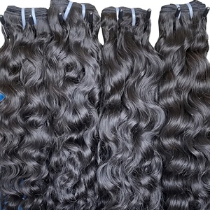 Extensiones de Cabello Humano Natural Ondulado de 18 Pulgadas, Doble Trama a Máquina, Cabello Virgen Indio Crudo Sin Procesar, Suministro Auténtico Certificado de Primera Calidad - Product Image 5