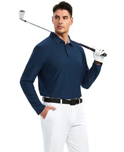 Polo de golf pour homme personnalisé OEM - Séchage rapide, respirant, imprimé par transfert thermique, haut de sport décontracté pour l'extérieur - Product Image 2