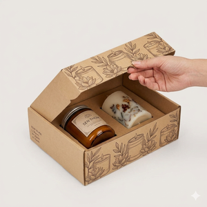 Custom Eco-Friendly Biodegradable Recyclable Reusable Kraft Corrugated Rigid <b>Wig</b> Box Luxury Cosmetic Packaging Flexographic - Product Image 1