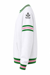 HMR Alpha |   Kapa |   Sweat-shirt Alpha avec broderie grecque, col rond, sur mesure pour femmes |   Sweat-shirts en molleton de coton brodés pour femmes de sororité - Product Image 2