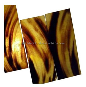 Plaques en corne de buffle naturelle, technique polie, imperméable, haute qualité, tailles assorties pour manche de couteau, monture optique - Product Image 4