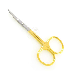QORVEX INSTRUMENTS Ciseaux à cuticules professionnels de luxe en acier inoxydable courbé à lame tranchante pour manucure et pédicure - Product Image 6