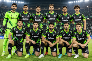 Maillot de football noir et vert, dernier imprimé géométrique, manches courtes, col rond, coupe athlétique pour homme, toutes saisons, logos de club sublimés - Product Image 5