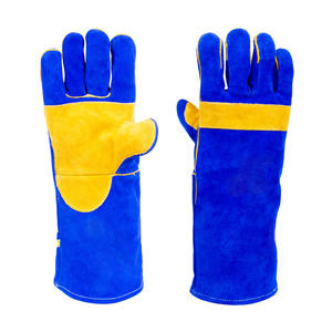 Guantes de Soldadura Reforzados de Cuero Vacuno de Primera Calidad, Resistentes a la Abrasión, para Bomberos y Construcción - Product Image 1