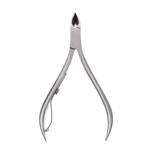 Pince à cuticules professionnelle en acier inoxydable, nouveau design, double ressort, coupe-ongles pratique, pince de beauté pour les doigts - Product Image 6