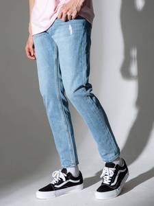 Jeans de Hombre de Alta Calidad en Oferta, Hechos a Mano, Venta al por Mayor, Jeans Rectos Personalizados, Pantalones Casuales Ajustados para Hombre - Product Image 4