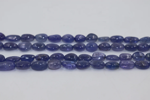 Perles de tanzanite AAA lisses dégringolées perles de pierres précieuses naturelles perles de gros en forme de pépite - Product Image 2