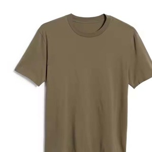 T-shirts pour hommes en coton pur respirant, couleur unie, manches courtes, nouveau design, décontracté, été, haute qualité - Product Image 5