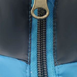 Chaqueta Acolchada con Capucha Azul para Hombre, Cortavientos, con Cierre de Cremallera, Abrigo de Invierno, Estilo Casual, Relleno Grueso de Poliéster - Product Image 4