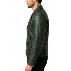 Chaqueta de Cuero de Alta Calidad para Motociclistas con Diseño Moderno y Elegante, Acabado Premium y Herrajes Duraderos para Hombre - Product Image 6