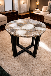 Premium Agate Stone Center <b>Table</b> Round Coffee <b>Table</b> Handmade Modern Elegant Wholesale for Home Furniture Decor - Product Image 3