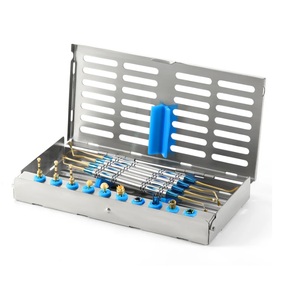 Kit d'implantation dentaire pour sinus lift, 14 pièces, en acier inoxydable, instruments d'élévation de sinus, forets, stoppeurs, set chirurgical réutilisable, CE - Product Image 1