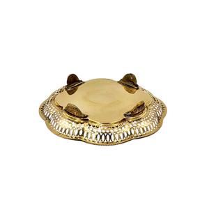 ถาดผลไม้ทองเหลืองทรงกลมขนาด8 "ถาดเสิร์ฟผลิตภัณฑ์จากประเทศไทยใช้กันทั่วไปในร้านอาหารชั้นนำและโรงแรม - Product Image 4