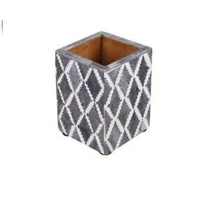 Classic Resin & Bone Inlay <b>Pen</b> Holder Perfect for Business Offices Home Work Spaces and Elegant Gift Ideas from India - Product Image 4