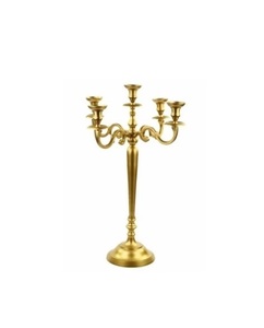 Centre de table en aluminium noir à 5 bras de haute qualité pour mariage et décoration intérieure - Product Image 2