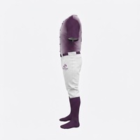 Maillot de baseball personnalisé OEM, uniforme d'équipe entièrement boutonné, maille respirante, nom, numéro et logo brodés, uniformes de baseball professionnels