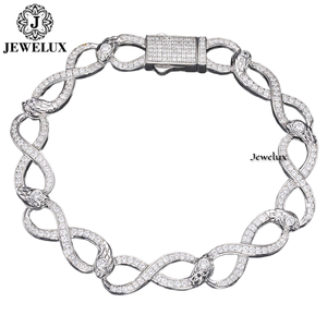 Export Quality Moissanite Diamond Gold/<b>Silver</b> Plated Tennis <b>Bracelet</b> for Unisex Wedding Gift From Indian Supplier - Product Image 3