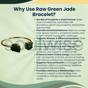 Brazaletes/Kadde de Jade Verde Crudo con Doble Puño para Mujer, Regalo Étnico - Product Image 5