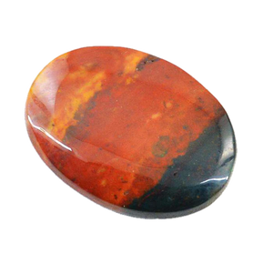 Cabochon en pierre de sang ovale (1 pièce) pour la fabrication de bijoux, la gemmologie, l'artisanat, la décoration de bagues, pendentifs, bracelets et macramé - Product Image 3