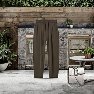 HANO 2024 Breathable Casual Spring Bow Women Canvas Pants Mid <b>Elastic</b> Waist <b>Lace</b>-up Nonwoven Straight-Leg Cargo ODM Waterproof - Product Image 4
