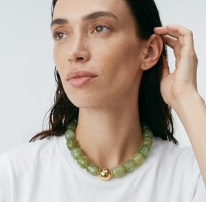 Handmade Luxury <b>Resin</b> Artisanal Jewelry Designer Craft Geometric Beaded Necklace Glittering <b>Resin</b> Beads Unisex Fashion Gift - Product Image 1