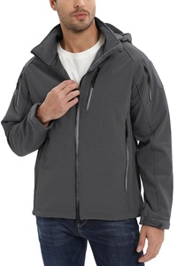 Veste Softshell Homme Personnalisée à Col Montant et Logo Frontal, Hiver, Coupe Fine, Prix Usine, pour Garçons - Product Image 5