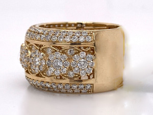 แหวนเงินแท้ 925 ประดับมอสซาไนต์ทรงฮิปฮอป ดีไซน์ดอกไม้ ชุบโรเดียม เหมาะสำหรับทั้งชายและหญิง ของขวัญเครื่องประดับสุดหรูสำหรับเขา/เธอ - Product Image 2