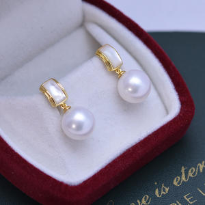 Tahitian <b>Peacock</b> Green 925 Sterling Silver Earrings 11-12 Strong Light Mirror Round Flawless with Gift Box - Product Image 2