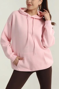 Sweat-shirts à capuche pour femmes, automne/hiver, 100% coton respirant avec poche, vente en gros - Product Image 5