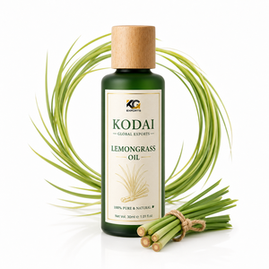 Aceite Esencial de Limoncillo de Tamil Nadu 100% Puro y Natural de Primera Calidad, Destilado al Vapor, para Aromaterapia y Cuidado Facial, Kodai Global Export - Product Image 1