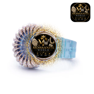 MOISSANITE WORLD Women Luxury Iced Out Moissanite Quartz <b>Watch</b> 40mm Sapphire <b>Crystal</b> - Product Image 3
