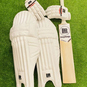 Ensemble de protège-jambes de cricket en saule anglais, rembourré blanc, pour l'entraînement au frappeur et les matchs - Product Image 6