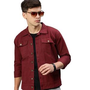 Veste en jean chauffante de haute qualité, écologique, pour hommes, style vintage déchiré, coupe ajustée, streetwear et vêtements d'extérieur pour l'hiver - Product Image 1