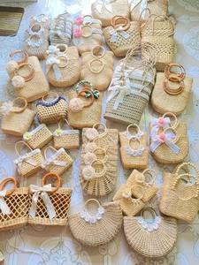 Wholesale Boho Floral Embroidered Water Hyacinth <b>Bag</b> and Matching Sun Hat for Women - Product Image 2