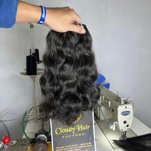 100% cabello sin procesar ondulado natural virgen vietnamita donante único hecho en Vietnam - Product Image 1