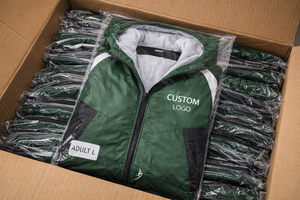 Best Quality Unisex Swim <b>Parka</b> Coat <b>Waterproof</b> Windproof Hooded Long <b>Jacket</b> for Beach Pool Training and Outdoor Sports - Product Image 6