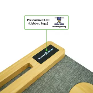 Cargador Inalámbrico Rápido de 15W y Alfombrilla de Ratón Multifunción con Logotipo LED - Product Image 6