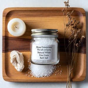 Sal de Baño del Himalaya Natural Blanca de Grano Fino Tallada en Piedra, Ecológica, Clásica, Mineral, para Terapia de Spa, Relajante, Cristal para Baño Corporal - Product Image 4